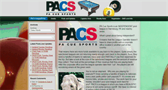 Desktop Screenshot of pacuesports.com